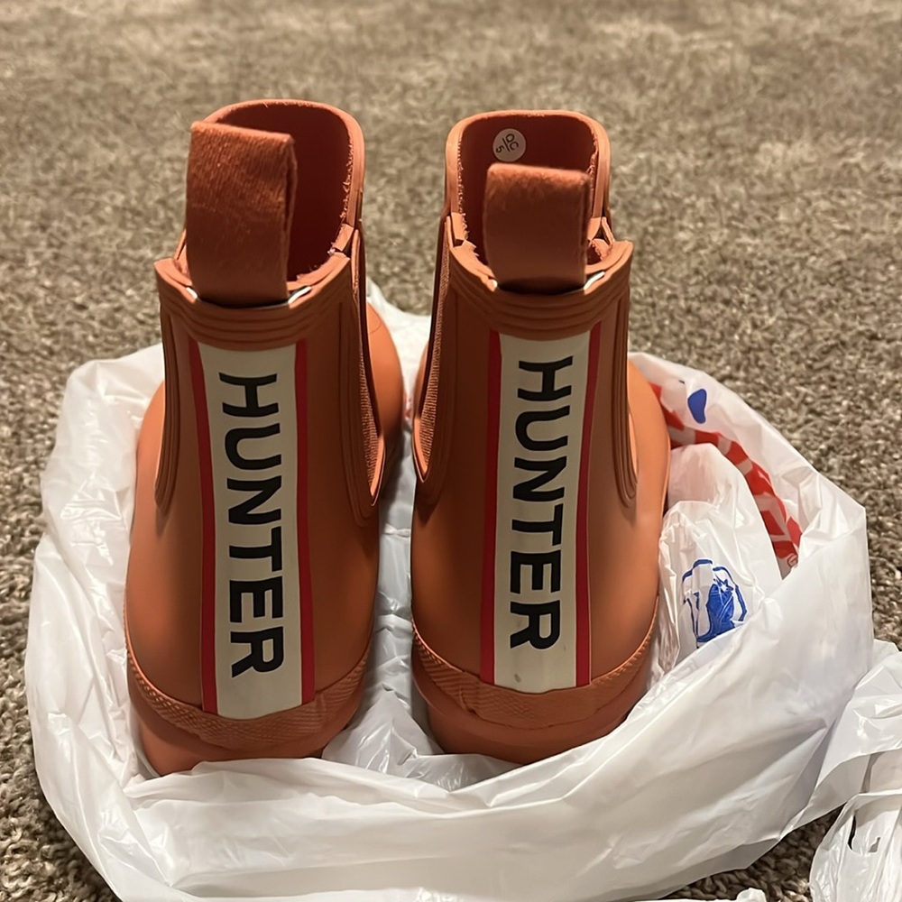 Hunter orange Chelsea Rain Boots - Picture 7 of 8